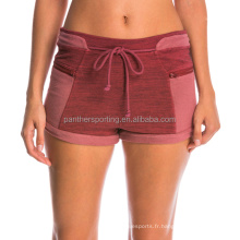 Vente chaude Femmes exerce des shorts de fitness yoga confortables shorts de tableau